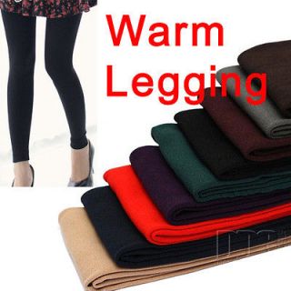 Warm Women Winter Leggings Thick Tight Stretch Skinny Pants Trousers 