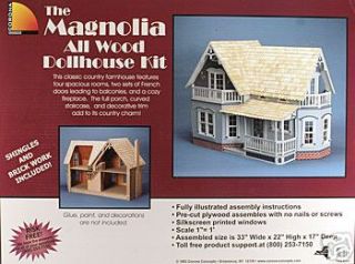 The Magnolia New Wooden Dollhouse Kit 9303