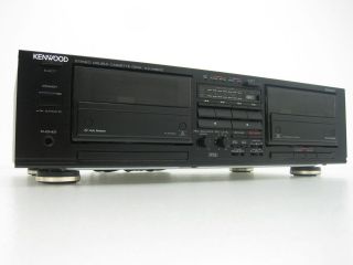 Kenwood Stereo Double Cassette Deck Player KX W6010