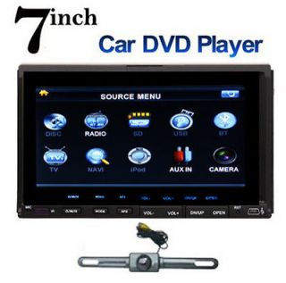 Double 2 Din 7 Car DVD CD  Player Touch Screen In Dash Stereo 