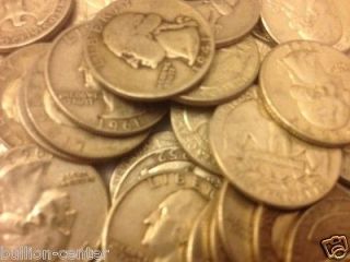 Pound of Silver Washington Quarters Fast FREE SHIP Not 40% all 90% 