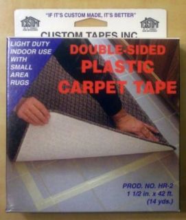 Custom Carpet Tape Plastic Double Sided 1.5x42 White