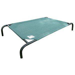 NEW Elevated Dog Bed Folding Pet Cot GREEN Knitted Fabric LARGE *QUICK 