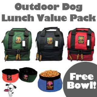 NEW Outward Hound Outdoor Dog Lunch Box Bowl Food Value