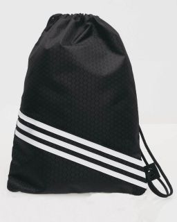 Adidas Nylon University Golf Tote Bag Drawstring Backpack A91 Black