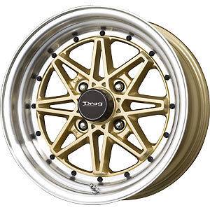 New 16X7 4x100 DRAG DR 20 Gold Wheels/Rims