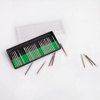 30PCS Diamond Burrs Grinding Nail Drill Bits engraver grinding pin Set