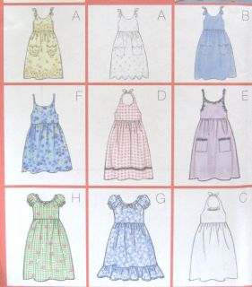   Dress Sewing Pattern 2 Lengths Neck Vary Dirndl Skirt 9 Easy 6658