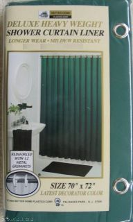 green shower curtain liner in Shower Curtains