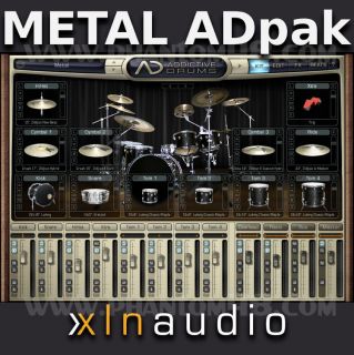   Metal ADpak for Addictive Drums Ludwig Maple Drum Kit Ad Pack Mac/PC