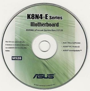 ASUS K8N4 E DELUXE Motherboard Drivers Installation Disk