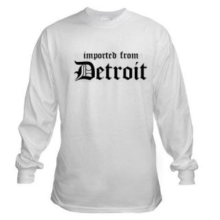 IMPORTED FROM DETROIT CHRYSTLER TIGERS FUNNY CAR LONG SLEEVE T SHIRT