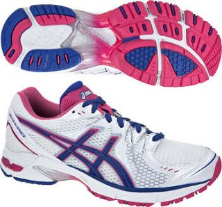 Asics Womens Gel DS Sky Speed 2 Running Shoes WhiteBluePink   New 
