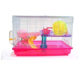 Dwarf Hamster Rodent Mouse Mice Critter Play House Cage Pink