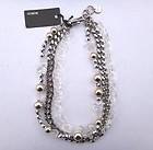 MIMCO Silver White Reflective Neck Necklace RRP $249