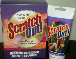 SCRATCH OUT CD & DVD REPAIR & REMOVER SCRATCH FIXER