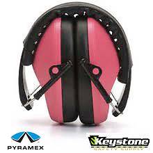 Pyramex Safety Pink Low Profile Ear Muff NRR 31 Hearing Protection 