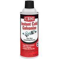 NEW LOT OF (2) 13OZ CANS CRC INSTANT COLD GALVANIZE ZINC SPRAY PAINT 