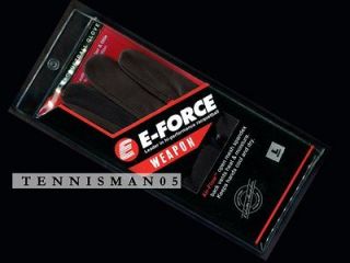 FORCE WEAPON RACQUETBALL GLOVES EFORCE RIGHT MEDIUM BLACK AND RED 