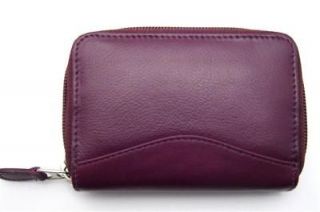   CREDIT CARD HOLDER CARD ID CASE ~ ONE ZIP INDEXER EGGPLANT ~ NEW