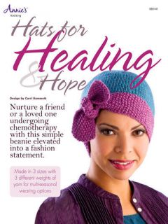   Hope Chemo Cap Beanie With Adjustable Tie Knitting Pattern EASY