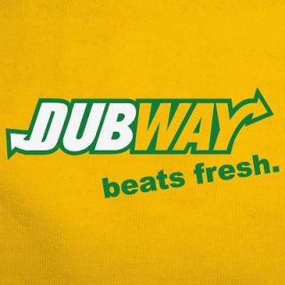 Dubway T Shirt I Love DUB STEP DUBSTEP remix dance MUSIC cd TEE 2XL