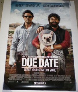 DUE DATE MOVIE POSTER 2 Sided ORIGINAL FINAL 27x40