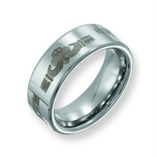   Celtic Hand Design 8mm Dura Tungsten® Carbide Band Ring Size 13