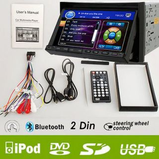 RCA 7 In dash 2 Din Car DVD Player Radio Ipod Bluetooth Touch Screen 