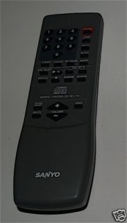 SANYO REMOTE CONTROL RB C10 FOR CD AUDIO PLAYER