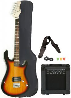 NEW Electric Guitar Beginner Pack Amp Case Strap Picks