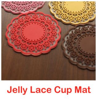   Nonslip Coffee Jelly Cup Mat◆Coaster◇Insulated Heat Pad◆Holder