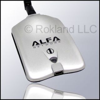 AWUS036H Alfa Networks 1000mW USB Wi Fi Adapter Unit + 5 dBi antenna 