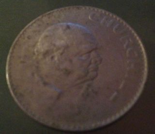 Newly listed QUEEN ELIZABETH II ~ 1965 CHURCHILL COMMEMORATIVE COIN