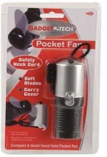 Travel Pocket Hand Held Portable Fan & Safety Neck Cord New