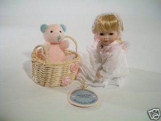 Emerald Doll Collection Exclusive Designs Porcelain Doll 6 1/2 tall