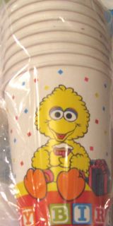 Sesame Street CUPS FIRST 1st ~ Birthday Party Supplies