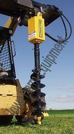   NC300 Skid Steer Post Hole Digger,15 30gpm Completew/Frame&Hoses