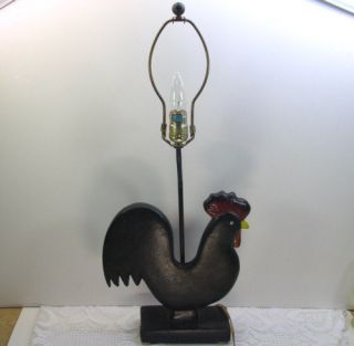   Chicke​n Electric Table Lamp Contemporary Country Living Room Light