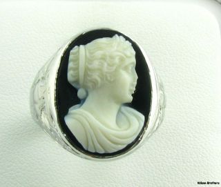 mens cameo ring in Vintage & Antique Jewelry
