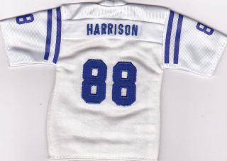 2005 UD MINI JERSEY COLLECTION REPLICA JERSEY WHITE   MARVIN HARRISON