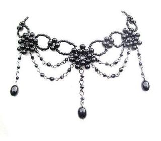   Moulin Rouge Collar Flower Vampire Fancy Party Dress Choker Necklace