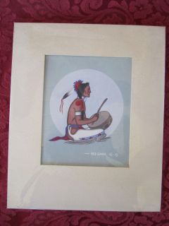 Vintage Indian Painting by Listed Artist Fred Beaver