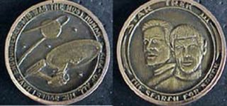 Vintage Star Trek IIISearch for Spock Commemorative Coin/Medal
