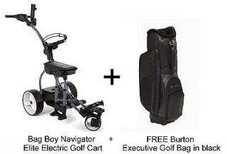   Bag Boy Navigator Elite Electric Cart + FREE Burton Executive Golf Bag