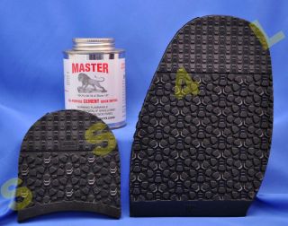   Grip, Rubber 1/2 Soles and Heels with 4oz Cement , Shoe Repair