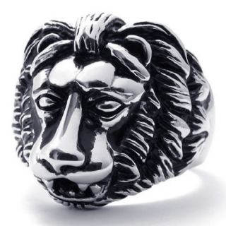   Black Lion Stainless Steel Ring US Size 8,9,10,11,12,1​3 US120685
