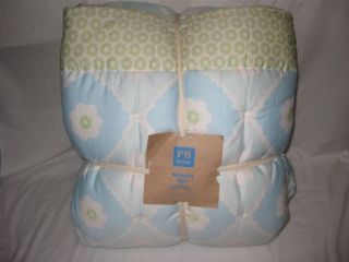   Pottery Barn PB Teen FLORAL SURF PATCHWORK Quilt Twin + 1 Euro Sham