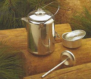 Texsport 20 cup aluminum camping percolator coffee pot