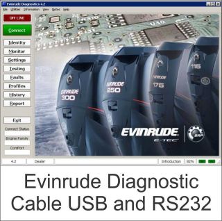 Evinrude Diagnostic USB Cable for FICHT and ETEC